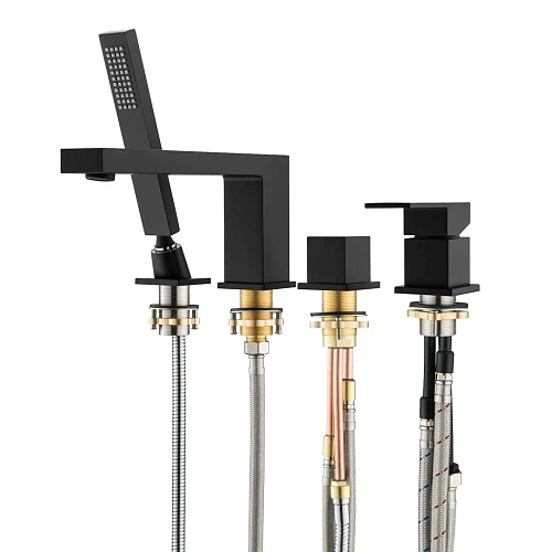 Смеситель на борт ванны Timo Selene 2130/03Y черный Смеситель на борт ванны Timo Selene 2130/03Y черный