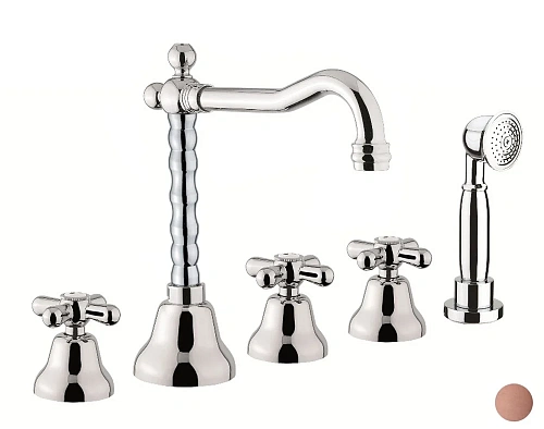 Смеситель на борт ванны Webert Armony AM730402060, медь Смеситель на борт ванны Webert Armony AM730402060, медь