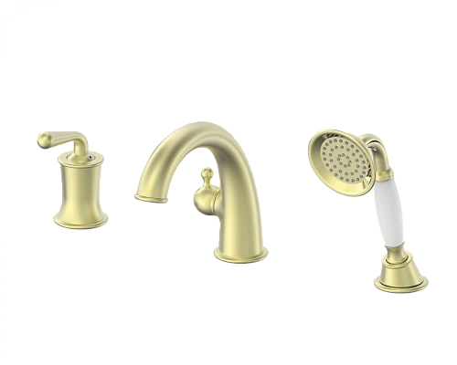 Смеситель на борт ванны Wonzon & Woghand брашированное золото (WW-88659008-BG) Смеситель на борт ванны Wonzon & Woghand брашированное золото (WW-88659008-BG)