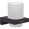 Стакан AddStoris Hansgrohe 41749670, матовый черный Стакан AddStoris Hansgrohe 41749670, матовый черный