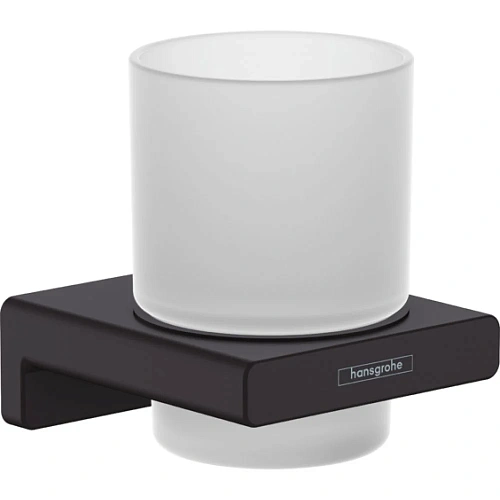 Стакан AddStoris Hansgrohe 41749670, матовый черный Стакан AddStoris Hansgrohe 41749670, матовый черный