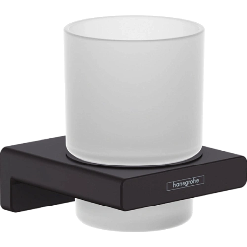 Стакан AddStoris Hansgrohe 41749670, матовый черный Стакан AddStoris Hansgrohe 41749670, матовый черный