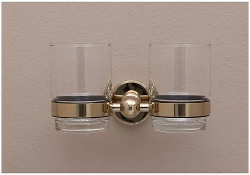 Стакан Aquanet 4684D, золото (двойной) Стакан Aquanet 4684D, золото (двойной)