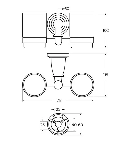 Стакан ART&MAX BIANCHI AM-E-2602-D-Do золото Стакан ART&MAX BIANCHI AM-E-2602-D-Do золото