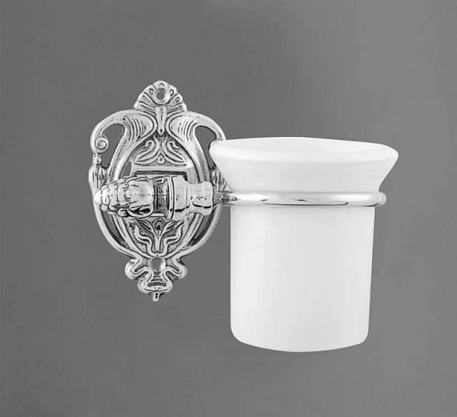 Стакан ART&MAX IMPEROAM-1230-Cr подвесной, керамика, хром Стакан ART&MAX IMPEROAM-1230-Cr подвесной, керамика, хром