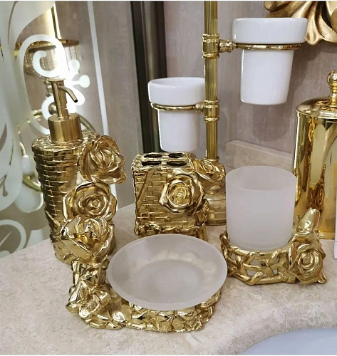 Стакан Art&Max Rose (AM-B-0091D-Do) золото (настольный) Стакан Art&Max Rose (AM-B-0091D-Do) золото (настольный)