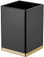 Стакан Boheme 10961-В-G квадратный черный-золото Стакан Boheme 10961-В-G квадратный черный-золото