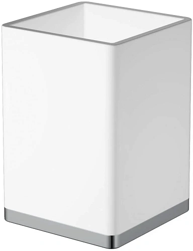 Стакан Boheme белый-хром 10961-W-CR Стакан Boheme белый-хром 10961-W-CR