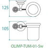 Стакан CEZARES OLIMP-TUM золото 24 карат-Swarovski OLIMP-TUM-03/24-Sw Стакан CEZARES OLIMP-TUM золото 24 карат-Swarovski OLIMP-TUM-03/24-Sw