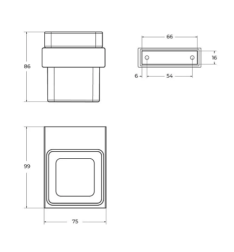 Стакан CEZARES SLIDER-TUMS-NOP черный матовый Стакан CEZARES SLIDER-TUMS-NOP черный матовый