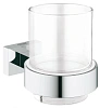 Стакан GROHE Essentials Cube, хром (40755001) с держателем
