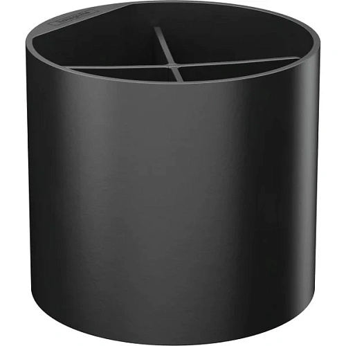 Стакан Hansgrohe WallStoris, для крепления на штангу 27921670, матовый черный Стакан Hansgrohe WallStoris, для крепления на штангу 27921670, матовый черный