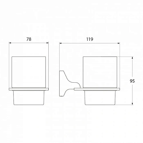 Стакан IDDIS Mirro (MIRMBG1I45) матовое стекло Стакан IDDIS Mirro (MIRMBG1I45) матовое стекло