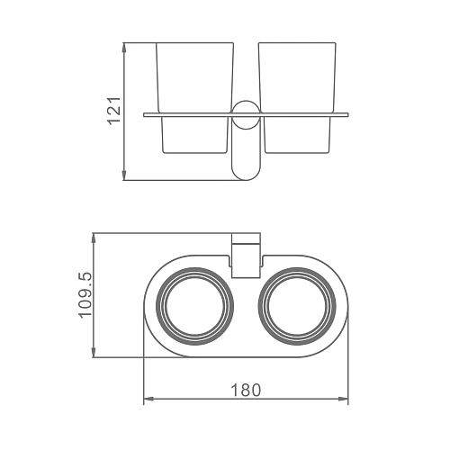 Стакан Raglo R300.08.03 сатин золотой Стакан Raglo R300.08.03 сатин золотой