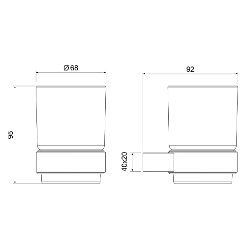 Стакан Timo Luiro 18531/03 черный Стакан Timo Luiro 18531/03 черный