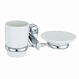 Стакан WasserKRAFT Main K-9226C, керамика, хром Стакан WasserKRAFT Main K-9226C, керамика, хром