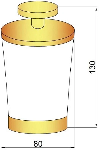 Стакан для ватных дисков Boheme 10214 Стакан для ватных дисков Boheme 10214