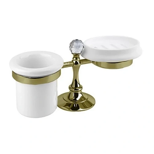 Стакан с мыльницей CEZARES OLIMP-STT бронза-Swarovski OLIMP-STT-02-Sw Стакан с мыльницей CEZARES OLIMP-STT бронза-Swarovski OLIMP-STT-02-Sw