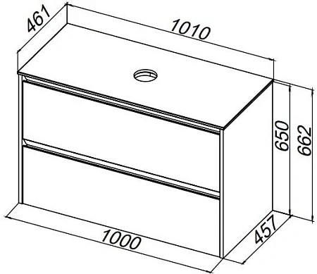 Столешница Allen Brau Activity 100 1.34024.ALакриловый камень альба Столешница Allen Brau Activity 100 1.34024.ALакриловый камень альба
