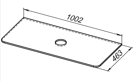 Столешница Allen Brau Paris 100 1.36015.ON акриловый камень оникс Столешница Allen Brau Paris 100 1.36015.ON акриловый камень оникс