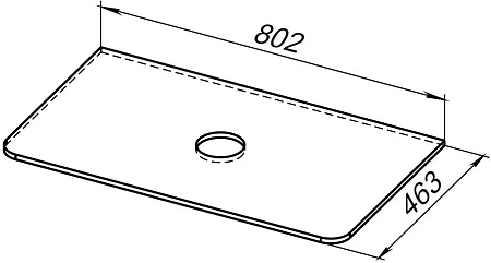 Столешница Allen Brau Paris 80 1.36014.ON акриловый камень оникс Столешница Allen Brau Paris 80 1.36014.ON акриловый камень оникс