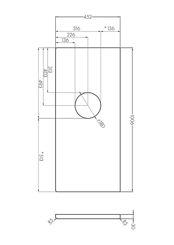 Столешница Aquaton Брук 100 (80+20) 1A204305BC010 Столешница Aquaton Брук 100 (80+20) 1A204305BC010
