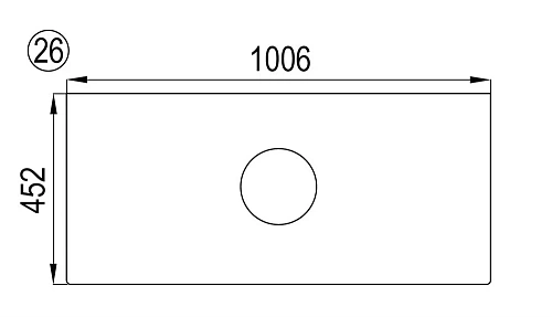 Столешница Aquaton Брук 100 центр (20+60+20) 1A204805BC010 Столешница Aquaton Брук 100 центр (20+60+20) 1A204805BC010