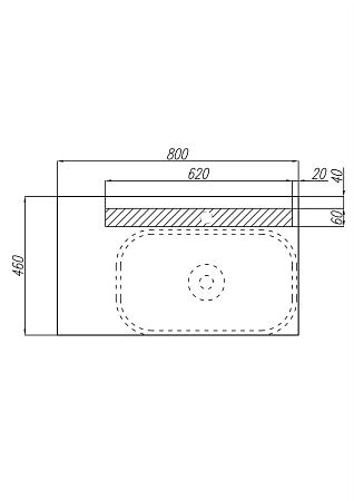 Столешница Aquaton Мишель 80 дуб эндгрейн ЛДСП 1A253003MIX40 Столешница Aquaton Мишель 80 дуб эндгрейн ЛДСП 1A253003MIX40