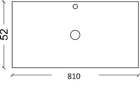 Столешница Armadi Art 853-080-D стекло 80см прямая DELMAR Столешница Armadi Art 853-080-D стекло 80см прямая DELMAR