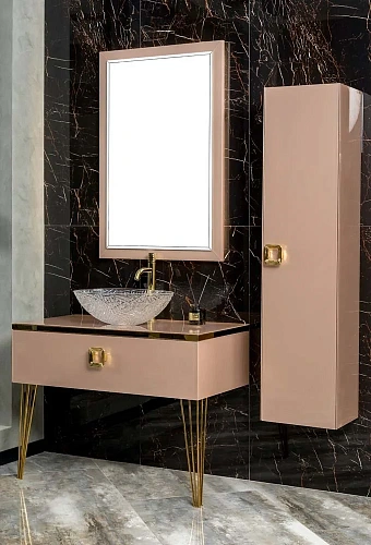 Столешница Armadi Art 853-100-Rose Lucido стекло 100см прямая пыльная роза Столешница Armadi Art 853-100-Rose Lucido стекло 100см прямая пыльная роза