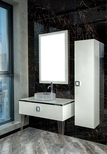 Столешница Armadi Art 853-100-W Lucido стекло 100см прямая Жемчужный белый Lucido Столешница Armadi Art 853-100-W Lucido стекло 100см прямая Жемчужный белый Lucido