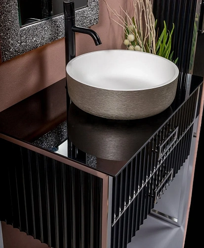 Столешница Armadi Art NeoArt 853-110-B стекло 110см прямая BLACK Столешница Armadi Art NeoArt 853-110-B стекло 110см прямая BLACK