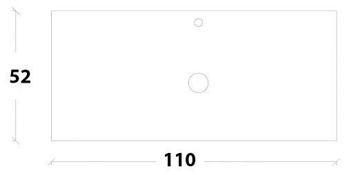 Столешница Armadi Art NeoArt 853-110-B стекло 110см прямая BLACK Столешница Armadi Art NeoArt 853-110-B стекло 110см прямая BLACK