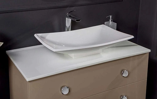 Столешница Armadi Art NeoArt Solid Glass 851-100-46 белая прямая 101x46см Столешница Armadi Art NeoArt Solid Glass 851-100-46 белая прямая 101x46см