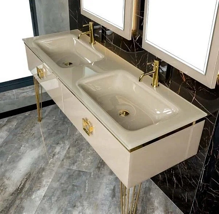 Столешница Armadi Art стекло 140см моноблок Капучино (Lucido) 852-140-CP Lucido Столешница Armadi Art стекло 140см моноблок Капучино (Lucido) 852-140-CP Lucido