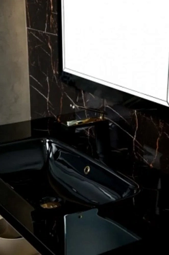 Столешница Boheme Lucido стекло 100см глянцевый черный 852-100-GB Столешница Boheme Lucido стекло 100см глянцевый черный 852-100-GB