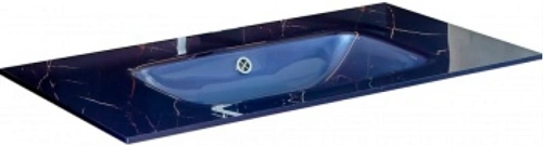 Столешница Boheme Lucido стекло 100см Насыщенный Синий 852-100-BL Столешница Boheme Lucido стекло 100см Насыщенный Синий 852-100-BL