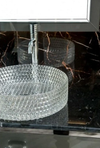 Столешница Boheme Lucido стекло 100см прямая глянцевый графит 853-100-GR Столешница Boheme Lucido стекло 100см прямая глянцевый графит 853-100-GR