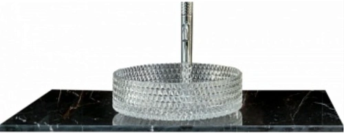 Столешница Boheme Lucido стекло 100см прямая глянцевый графит 853-100-GR Столешница Boheme Lucido стекло 100см прямая глянцевый графит 853-100-GR