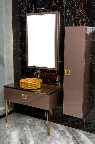 Столешница Boheme Lucido стекло 100см прямая Лиловый 853-100-PU Столешница Boheme Lucido стекло 100см прямая Лиловый 853-100-PU