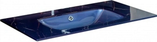 Столешница Boheme Lucido стекло 80 см Насыщенный Синий 852-080-BL Столешница Boheme Lucido стекло 80 см Насыщенный Синий 852-080-BL