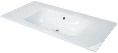 Столешница Boheme Lucido стекло 80см белая 852-080-WH Столешница Boheme Lucido стекло 80см белая 852-080-WH