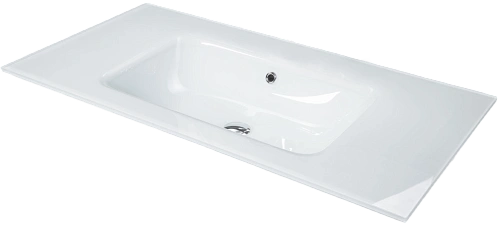 Столешница Boheme Lucido стекло 80см белая 852-080-WH Столешница Boheme Lucido стекло 80см белая 852-080-WH