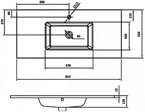 Столешница Boheme Lucido стекло 80см глянцевый черный 852-080-GB Столешница Boheme Lucido стекло 80см глянцевый черный 852-080-GB