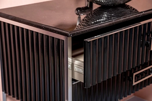 Столешница Boheme мрамор 81см Nero Marquina 857-081-NM Столешница Boheme мрамор 81см Nero Marquina 857-081-NM