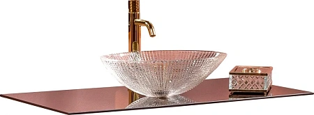 Столешница Boheme стекло 100см прямая BLACK 853-100-B Столешница Boheme стекло 100см прямая BLACK 853-100-B