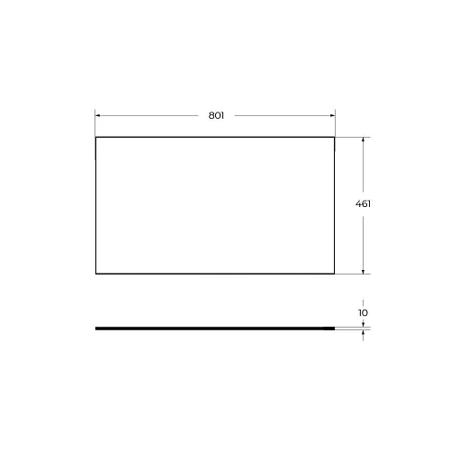 Столешница CEZARES CADRO-80-HPL-NRM 800x460 HPL Столешница CEZARES CADRO-80-HPL-NRM 800x460 HPL