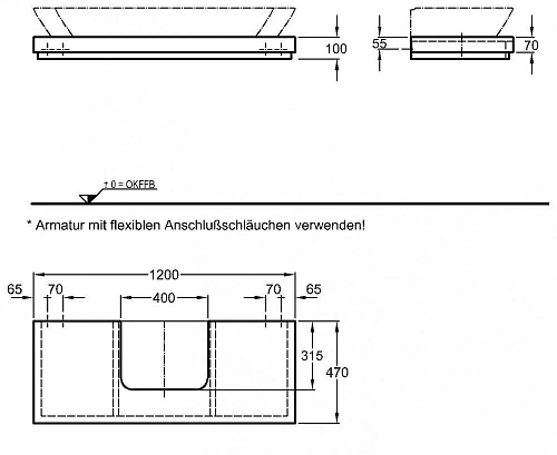 Столешница Geberit Silk Y816220000 120 см Столешница Geberit Silk Y816220000 120 см