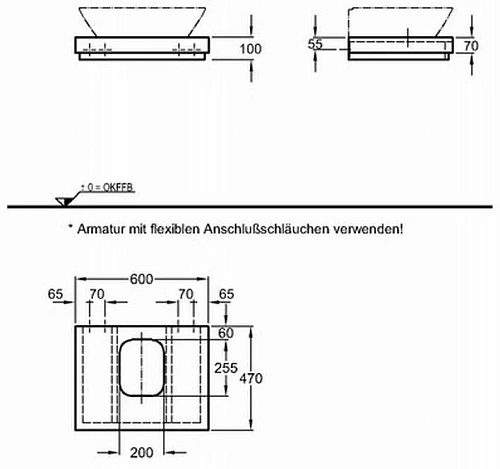 Столешница Geberit Silk Y816360000 60 см Столешница Geberit Silk Y816360000 60 см