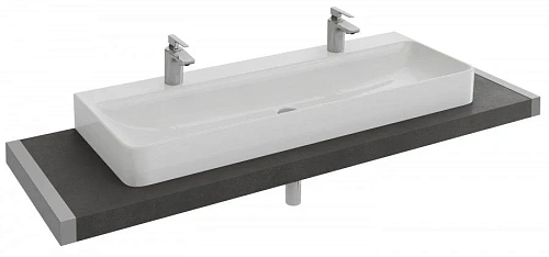 Столешница Jacob Delafon Parallel 140х52 см, квебекский дуб меламин, из ДСП, с отв. под раковину EB0 EB06-1400-E10 Столешница Jacob Delafon Parallel 140х52 см, квебекский дуб меламин, из ДСП, с отв. под раковину EB0 EB06-1400-E10